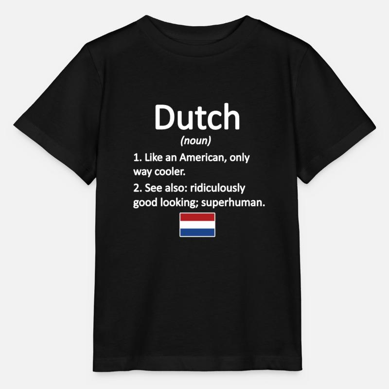 Dutch Netherlands Dutch roots - Stanley/Stella MINI CREATOR Kids’ T-Shirt - black
