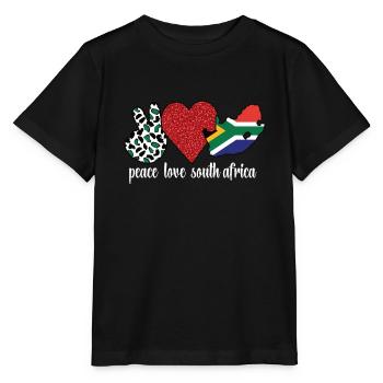 Afrique du Sud Drapeau Afrique du Sud Afrique du Sud Racines - T-shirt bio MINI CREATOR Stanley/Stella Enfant - noir - Devant - Mikhail (115cm)