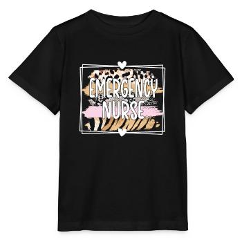 Nurse Emergency Room Emergency Nurse - Stanley/Stella MINI CREATOR Kids’ T-Shirt - black - Front - Mikhail (115cm)