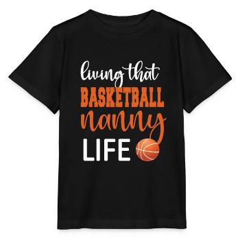 Nanny Grandma Of Basketball Player Basketball Nanny - Stanley/Stella MINI CREATOR Kids’ T-Shirt - black - Front - Mikhail (115cm)