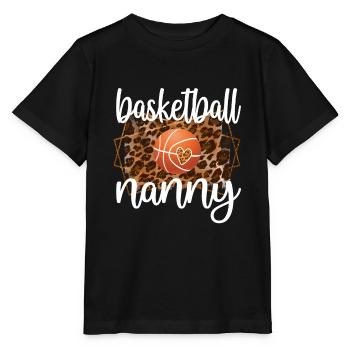 Nanny Grandma Of Basketball Player Basketball Nanny - Stanley/Stella MINI CREATOR Kids’ T-Shirt - black - Front - Mikhail (115cm)