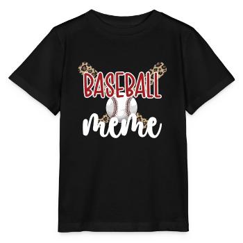 Meme Oma Eines Baseballspieler Baseball Meme - Stanley/Stella Kinder T-Shirt MINI CREATOR  - Schwarz - Vorne - Mikhail (115cm)