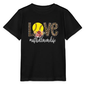 Meme Oma Eines Softballspieler Softball Meme - Stanley/Stella Kinder T-Shirt MINI CREATOR  - Schwarz - Vorne - Mikhail (115cm)