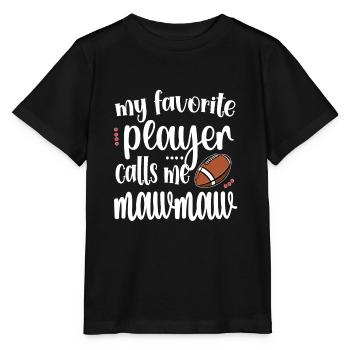 Football Mawmaw Grandma Of Football Player Mawmaw - Stanley/Stella Kinder T-Shirt MINI CREATOR  - Schwarz - Vorne - Mikhail (115cm)