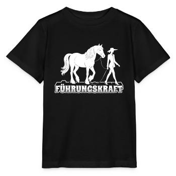 Führungskraft Pferd Reiten Geschenkidee Pferde - Stanley/Stella Kinder T-Shirt MINI CREATOR  - Schwarz - Vorne - Mikhail (115cm)