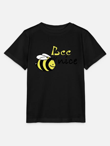 bee nice - Stanley/Stella Kinder T-Shirt MINI CREATOR  - Schwarz