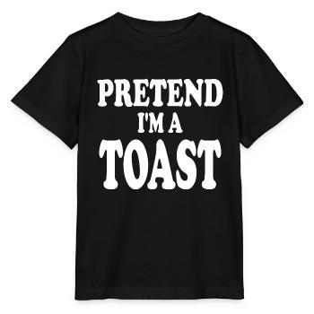 Pretend i'm a Toast - Stanley/Stella MINI CREATOR Kids’ T-Shirt - black - Front - Mikhail (115cm)