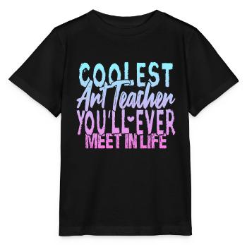 Le professeur d’art le plus cool - T-shirt bio MINI CREATOR Stanley/Stella Enfant - noir - Devant - Mikhail (115cm)