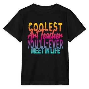 Le professeur d’art le plus cool - T-shirt bio MINI CREATOR Stanley/Stella Enfant - noir - Devant - Mikhail (115cm)