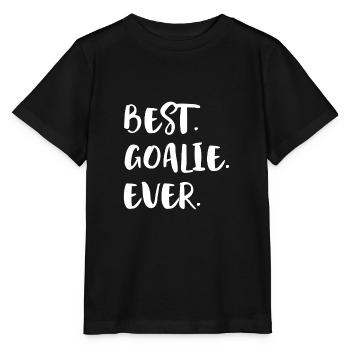 Best goalkeeper football - Stanley/Stella MINI CREATOR Kids’ T-Shirt - black - Front - Mikhail (115cm)