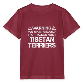 Terrier tibétain Terrier tibétain - T-shirt bio MINI CREATOR Stanley/Stella Enfant - bordeaux - Devant - Kain (125cm)