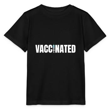 Vaccinated Vaccinated - Stanley/Stella MINI CREATOR Kids’ T-Shirt - black - Front - Mikhail (115cm)