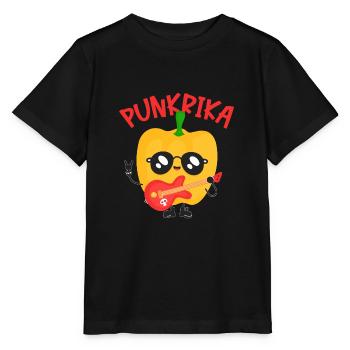 Punkrika Punkige Paprika Guitar Punkrock - Stanley/Stella MINI CREATOR Kids’ T-Shirt - black - Front - Mikhail (115cm)