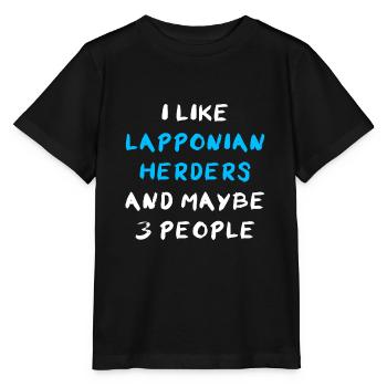 Lapponian Herder - Stanley/Stella Kinder T-Shirt MINI CREATOR  - Schwarz - Vorne - Mikhail (115cm)