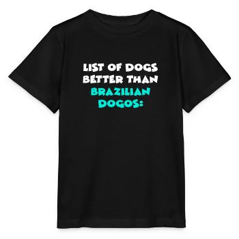 Brazilian Dogos - Stanley/Stella Kinder T-Shirt MINI CREATOR  - Schwarz - Vorne - Mikhail (115cm)