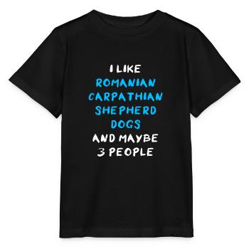 Chien de berger roumain des Carpates - T-shirt bio MINI CREATOR Stanley/Stella Enfant - noir - Devant - Mikhail (115cm)