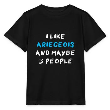 Ariégeois - T-shirt bio MINI CREATOR Stanley/Stella Enfant - noir - Devant - Mikhail (115cm)
