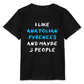 Anatolian Pyrenees - Stanley/Stella MINI CREATOR Kids’ T-Shirt - black - Front - Mikhail (115cm)