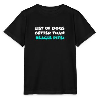 Fosses Beagle - T-shirt bio MINI CREATOR Stanley/Stella Enfant - noir - Devant - Mikhail (115cm)
