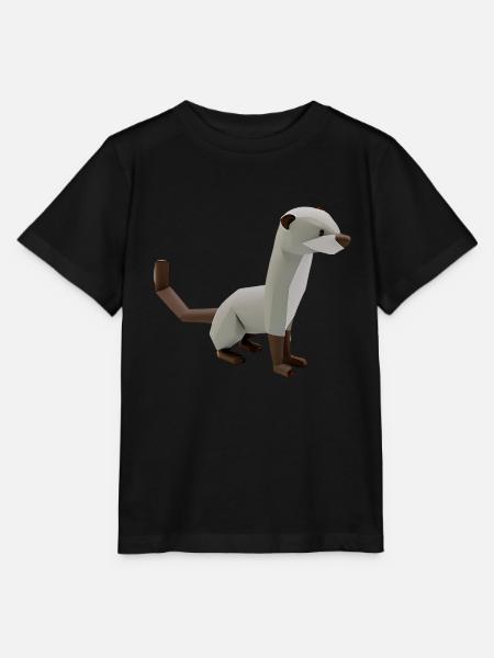 Polygon Frettchen - Stanley/Stella Kinder T-Shirt MINI CREATOR  - Schwarz