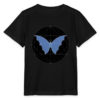 Géométrie sacrée papillon - T-shirt bio MINI CREATOR Stanley/Stella Enfant - noir - Devant - Mikhail (115cm)