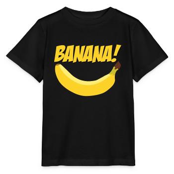 Banane banane - T-shirt bio MINI CREATOR Stanley/Stella Enfant - noir - Devant - Mikhail (115cm)