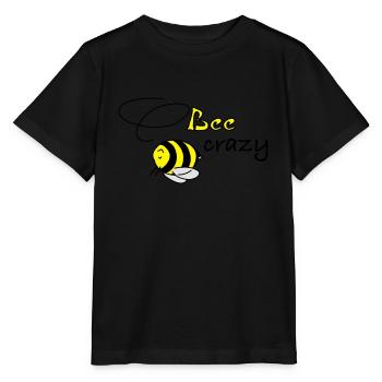 bee crazy - Stanley/Stella Kinder T-Shirt MINI CREATOR  - Schwarz - Vorne - Mikhail (115cm)