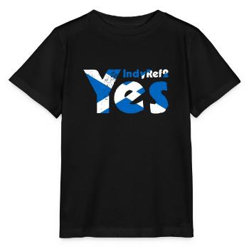 Scottish Independence - Stanley/Stella MINI CREATOR Kids’ T-Shirt - black - Front - Mikhail (115cm)