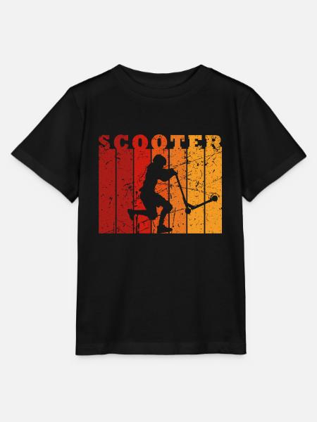 Stunt Scooter Kids Boys Girls Scooter Skater - Stanley/Stella MINI CREATOR Kids’ T-Shirt - black