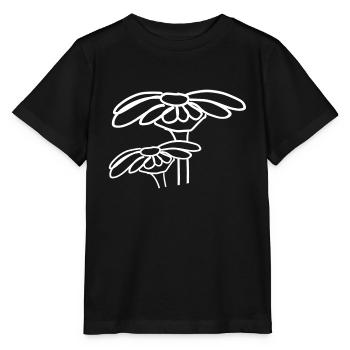 Blume Symbol pflanze blumen symbol - Stanley/Stella Kinder T-Shirt MINI CREATOR  - Schwarz - Vorne - Mikhail (115cm)