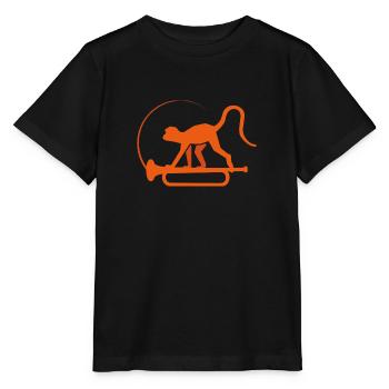 singe de musique - T-shirt bio MINI CREATOR Stanley/Stella Enfant - noir - Devant - Mikhail (115cm)