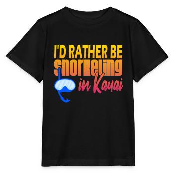 Kauai Plongée en apnée - T-shirt bio MINI CREATOR Stanley/Stella Enfant - noir - Devant - Mikhail (115cm)