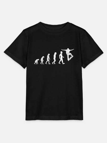 Skateboarder Skater Longboard Geschenk Evolution - Stanley/Stella Kinder T-Shirt MINI CREATOR  - Schwarz