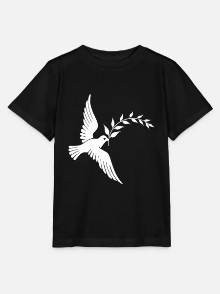 Friedenstaube Frieden Taube - Stanley/Stella Kinder T-Shirt MINI CREATOR  - Schwarz