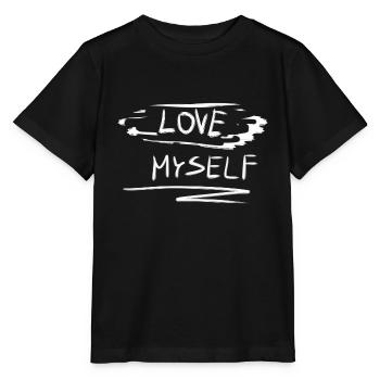 Amour de soi Je m’aime Texte fier - T-shirt bio MINI CREATOR Stanley/Stella Enfant - noir - Devant - Mikhail (115cm)