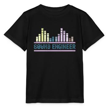 tontechniker - sound engineer - Stanley/Stella Kinder T-Shirt MINI CREATOR  - Schwarz - Vorne - Mikhail (115cm)