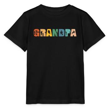 Grandpa Retro Graphic Art - Stanley/Stella MINI CREATOR Kids’ T-Shirt - black - Front - Mikhail (115cm)
