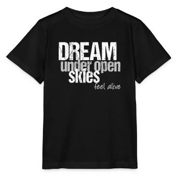 Rêves en plein air - T-shirt bio MINI CREATOR Stanley/Stella Enfant - noir - Devant - Mikhail (115cm)