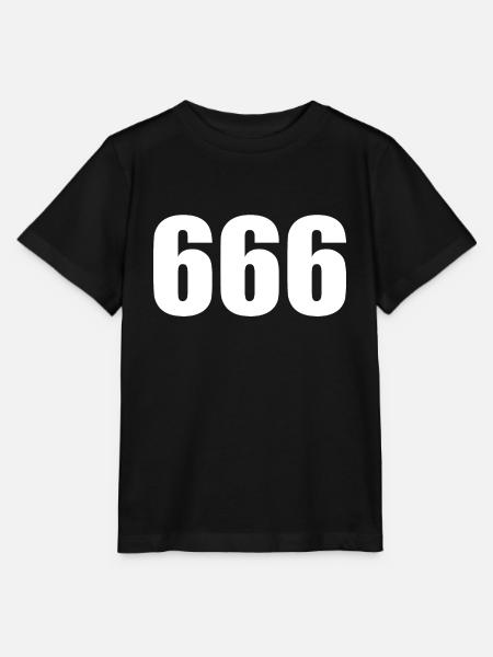 666 - die Zahl des Tieres - Stanley/Stella Kinder T-Shirt MINI CREATOR - Schwarz