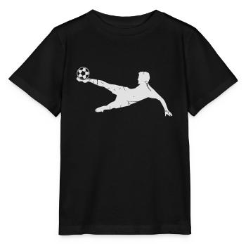 Fussballer Torschuss Fußball Soccer - Stanley/Stella Kinder T-Shirt MINI CREATOR  - Schwarz - Vorne - Mikhail (115cm)
