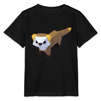 Polygon ferrets - Stanley/Stella MINI CREATOR Kids’ T-Shirt - black - Front - Mikhail (115cm)