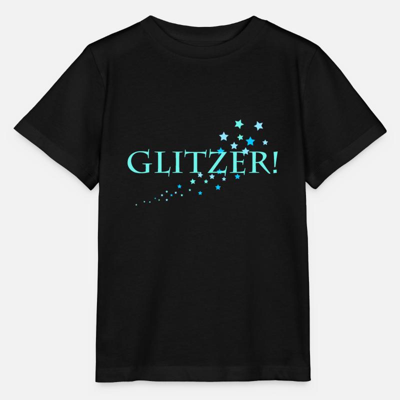 Glitzer! - Stanley/Stella Kinder T-Shirt MINI CREATOR  - Schwarz
