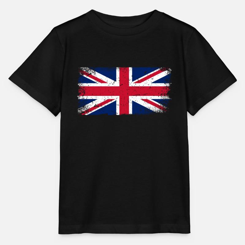 Drapeau de la Grande-Bretagne - T-shirt bio MINI CREATOR Stanley/Stella Enfant - noir