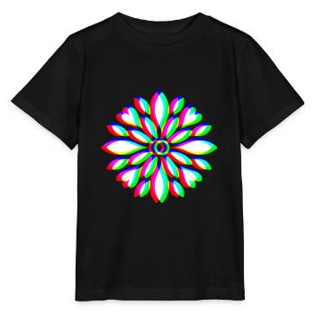 EDM Florales Mandala - Stanley/Stella Kinder T-Shirt MINI CREATOR  - Schwarz - Vorne - Mikhail (115cm)