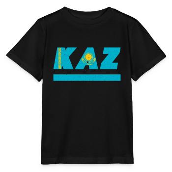 Kazakhstan Flag Flag KAZ - Stanley/Stella MINI CREATOR Kids’ T-Shirt - black - Front - Mikhail (115cm)