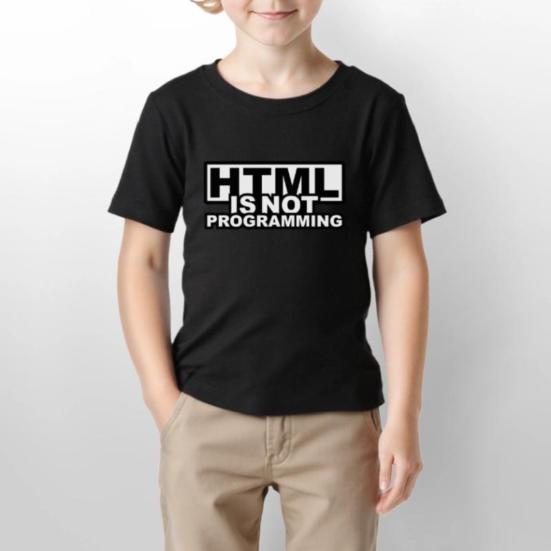 HTML is NOT Programming Stanley/Stella MINI CREATOR Kids’ T-Shirt