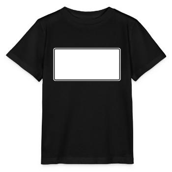 Haut panneau de signalisation modèle pour concevoir soi-même - T-shirt bio MINI CREATOR Stanley/Stella Enfant - noir - Devant - Mikhail (115cm)