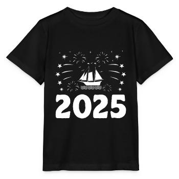 Neujahrsthema Paddelboot - Stanley/Stella Kinder T-Shirt MINI CREATOR  - Schwarz - Vorne - Mikhail (115cm)