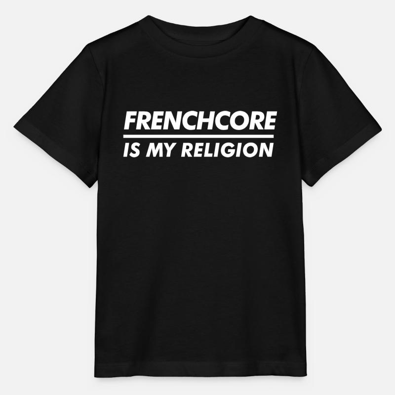 Le Frenchcore, c’est ma religion - T-shirt bio MINI CREATOR Stanley/Stella Enfant - noir
