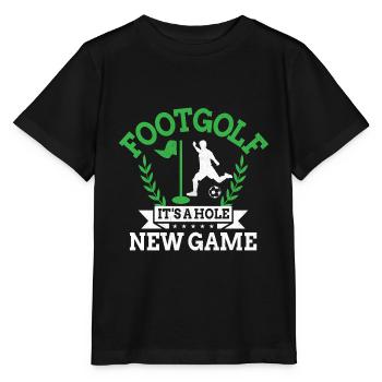 Joueur de footgolf Foot Golf Jouer Footgolfers Foot - T-shirt bio MINI CREATOR Stanley/Stella Enfant - noir - Devant - Mikhail (115cm)